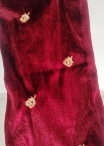 Velvet Embroidered Blouse