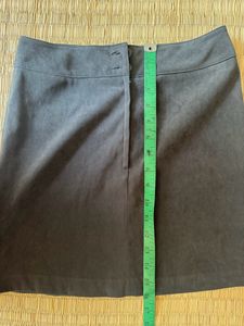 Slight Stretch Aline Velvet Like Skirt