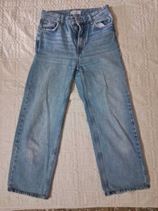 Bershka Wide Leg Jeans High Waist