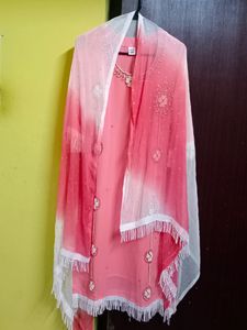 Pearl Work Georgette Heavy Suit set