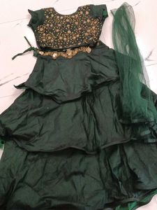 Elegant Green Lehenga Choli Set