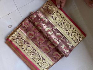 Elegant Maroon Saree