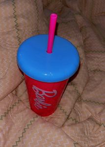 Barbie Cup with Straw