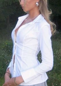 Office Siren White  Fitted Shirt
