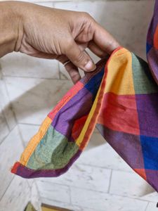 Checked Dhoti Pant