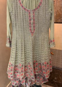 Elegant Anarkali Sharara Suit Set