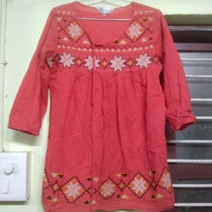 Embroidered Tunic Top