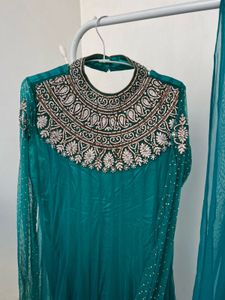 Elegant Teal Anarkali Suit