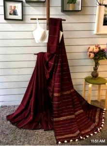 Elegant Maroon Saree