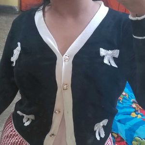 Savana Cute Bow Cardigan