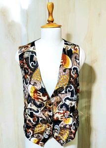 Vintage Patterned Vest size-38