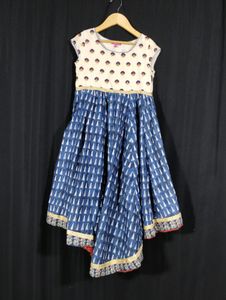 Biba Multicolor Embroidery Printed Umbrella Kurti