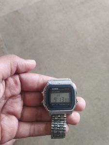 Silver Tone Metal Watch Band