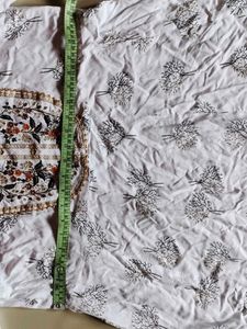 White Embroidered Tree Print Kurti😍🎊🎉