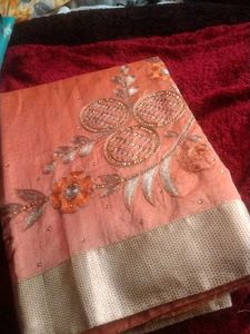 Beautiful orange saree