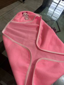 Pink Hooded Baby Towel