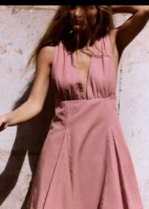 Zara Pink Sleeveless Dress