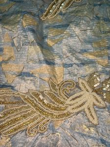Elisha Blue and Gold Dress Gown