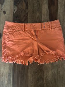 Strechable Trending Orange Frill Shorts