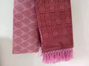 Brand New Pink Banarasi Silk Saree