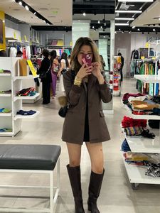 Leather Blazer From Savana ( New)