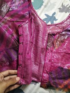 Saree With Stiched Blouse