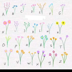 Name Flower Keychain+free Earing
