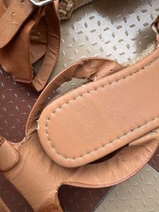 Brown Espadrille Sandals - Size 41
