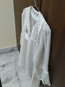 Lace Trim Blouse
