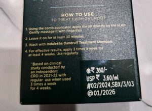 Indulekha Dandruff Treatment Oil