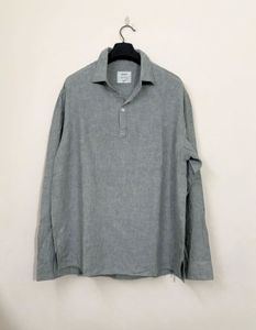 Gray Casual Linen Shirt