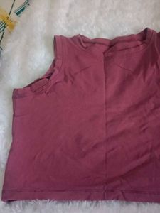 Mauve Cropped Tank