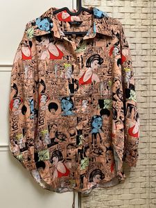 Unique Comic Print Shirt