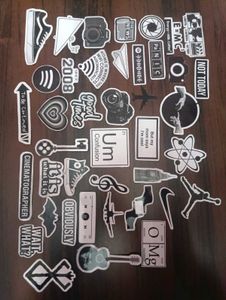 42 Aesthetic Design Laminated Stickers