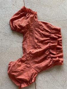 Shein Orange Crop Top