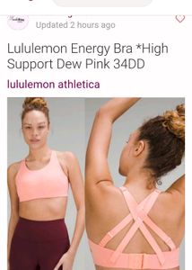 (Lululemon) Cross Body Sports Bra For Women