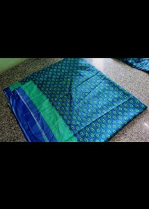Elegant Blue & Green Saree