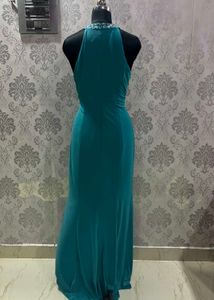 Elegant Teal Evening Gown