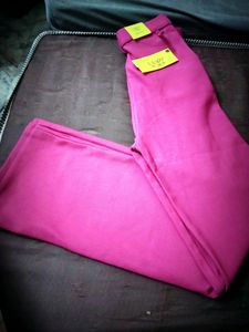Dark Pink Colour Cotrise Pant