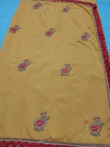 Mustard (Work)Saree With Blouse