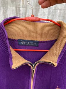 Purple orignal NOTON vintage Knit Cardigan