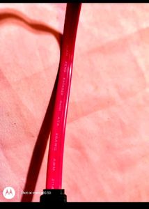 Pink Serial ATA (SATA) Data Cable - High-speed