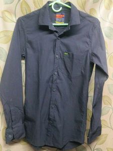 Navy Button-Down Shirt