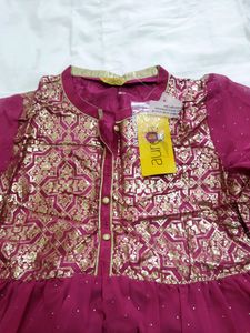 Aurelia Woman Block Print A-line Ethnic Gowns