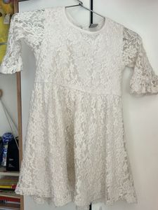 Hop White Frock