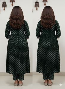 Green Kurta Set