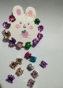 Metalic Colour 10 Pcs Mini Hair Claws