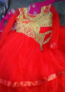 Red Ethnic Gown