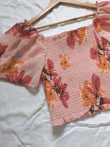 Floral Smocked Top
