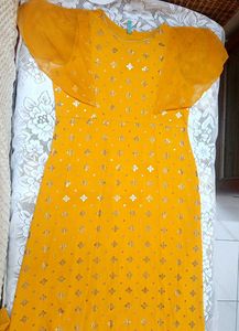 Elegant Yellow Ethnic Kurti